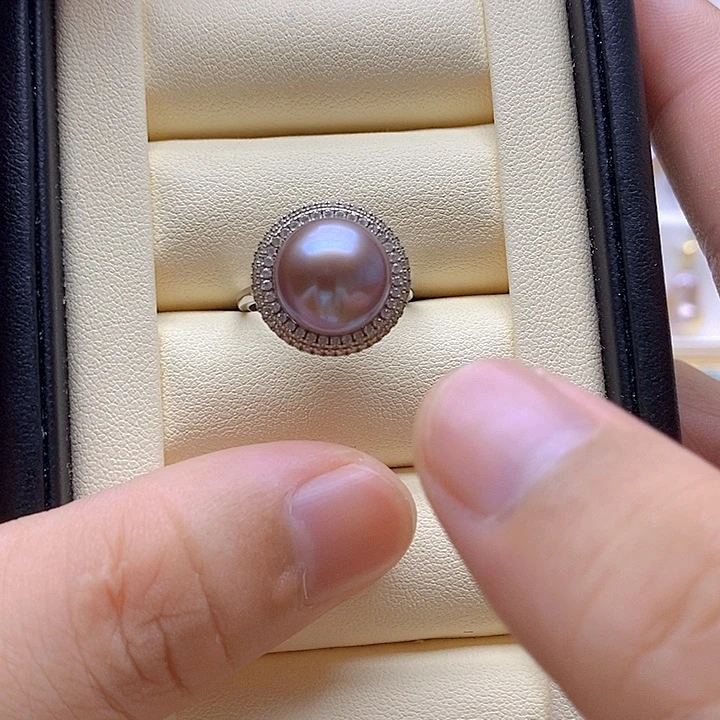 淡水珍珠银S925镶嵌颈饰393