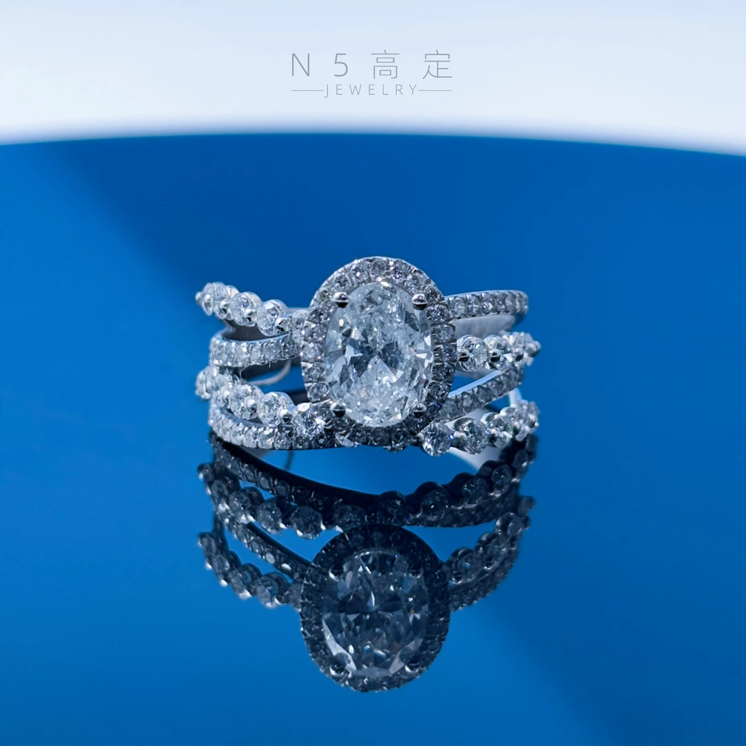 实验室培育钻石【合成/培育】【N·5高定珠宝】 鸽子蛋戒指 zsjz01086