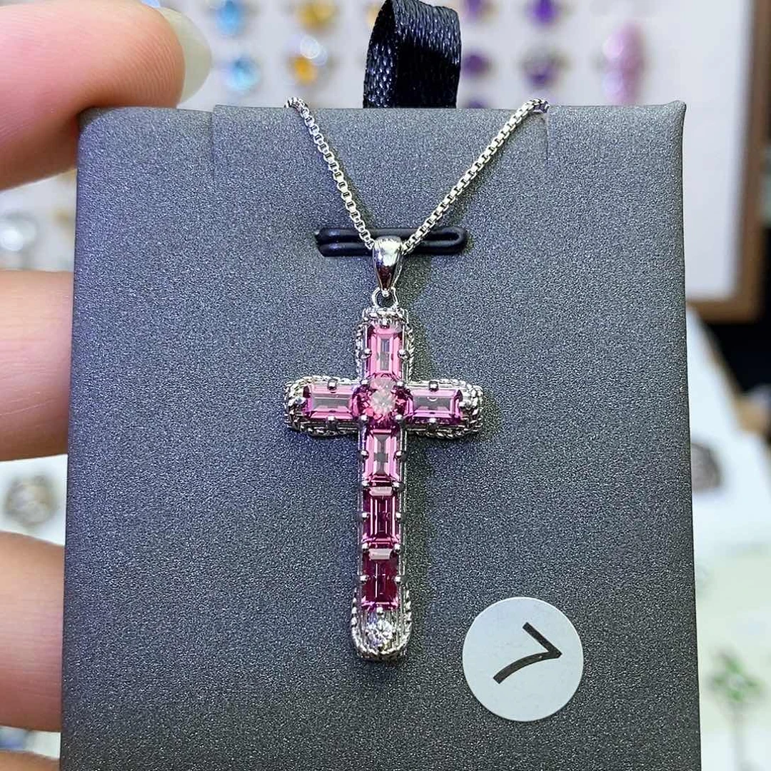 吊坠(不含链)银S925镶嵌石榴石丝*不含证书