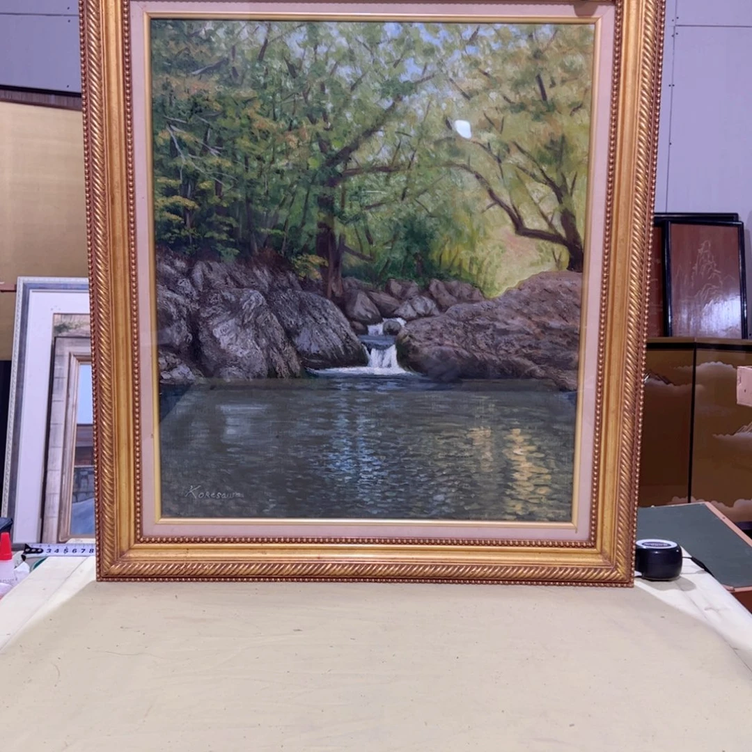 绘画明**舍屏风框画茶空间设计