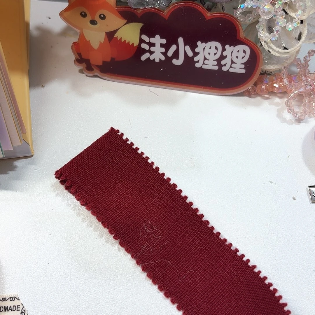 沫小狸狸酒红羊毛玫瑰5米