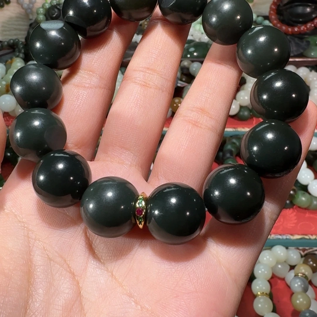 和田玉未镶嵌手链