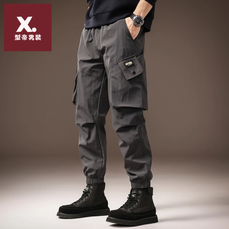高端美式三防工装裤男2025秋季新款潮牌宽松束脚山系休闲长裤子男