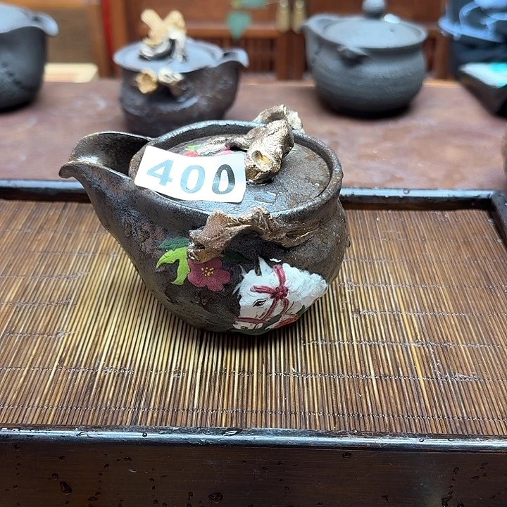 纯手工制作粗陶茶具