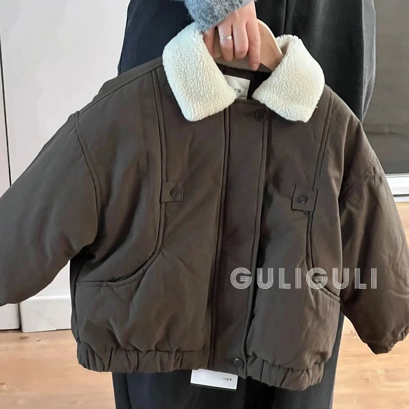 男童棉服冬季2025韩版加厚保暖外套韩系儿童酷帅棉衣洋气时髦外套