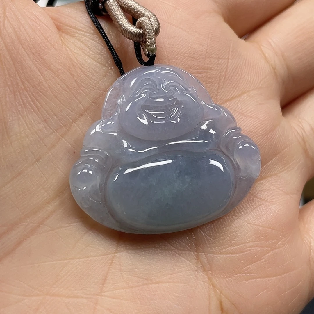 翡翠未镶嵌颈饰天然翡翠佛公吊坠一件37号