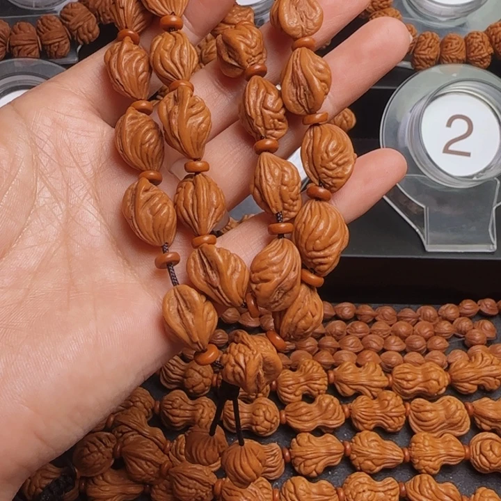 桃核手串龙纹桃核