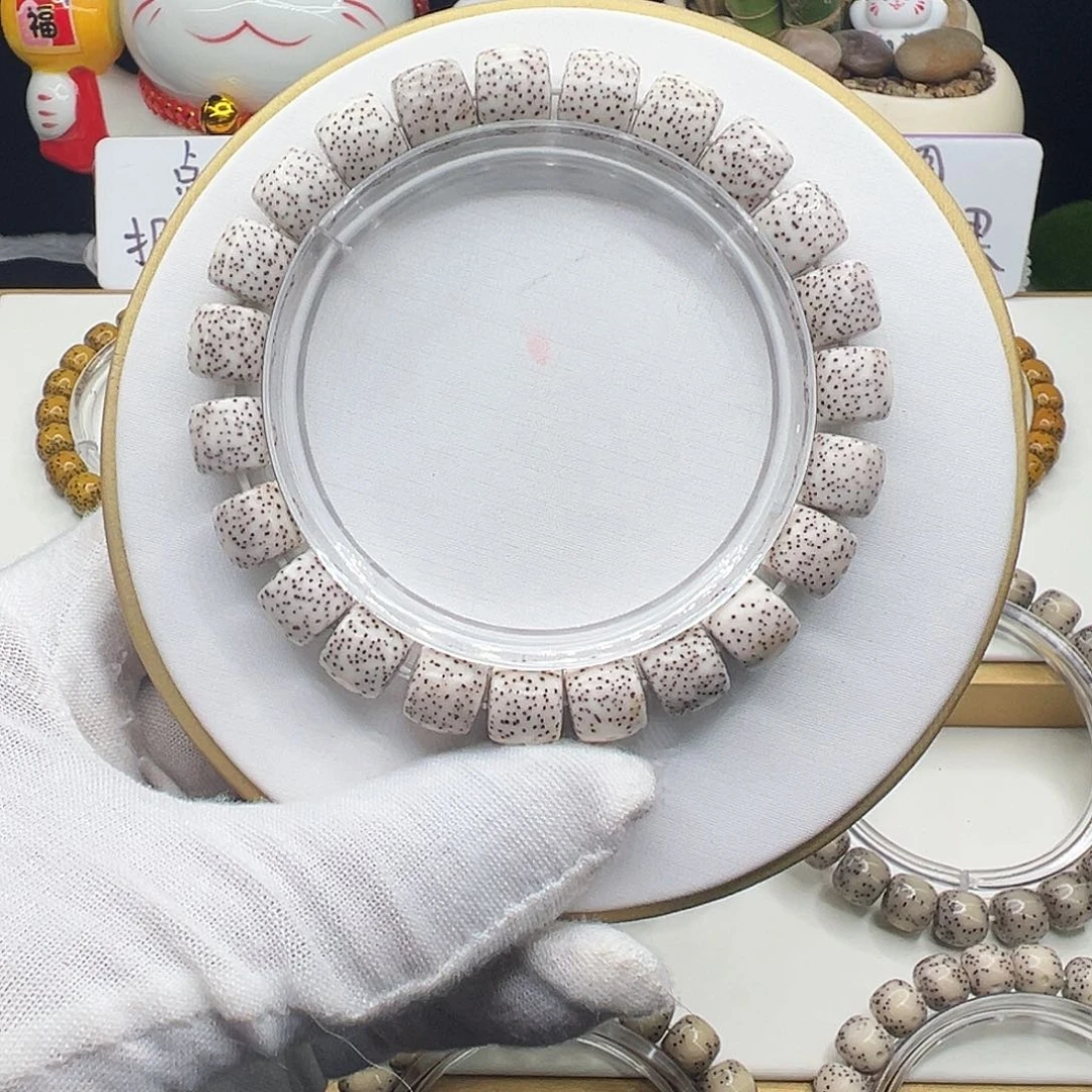 手串星月菩提原生态顺白直切金轮10✖️9