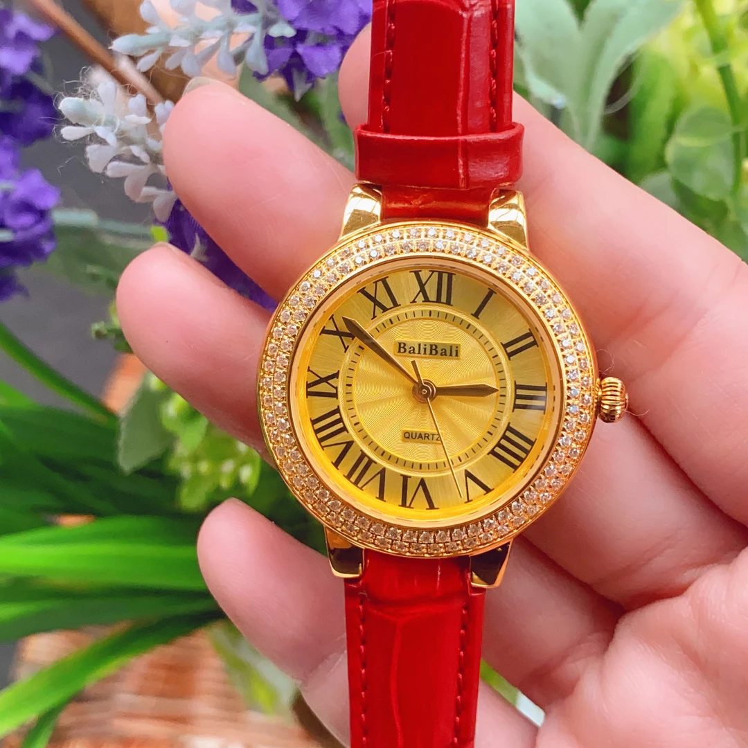 【迪拜尾单】正品金气球金表瑞士石英机芯黄金纯金999手表（62130L）