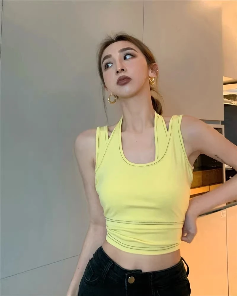 女装辣妹夏季性感修身显瘦背心上衣女 NO退no换