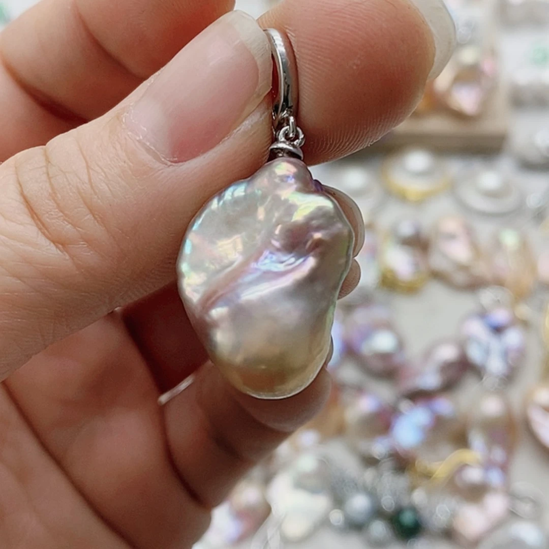 【闪购商品】淡水珍珠耳饰银S925镶嵌