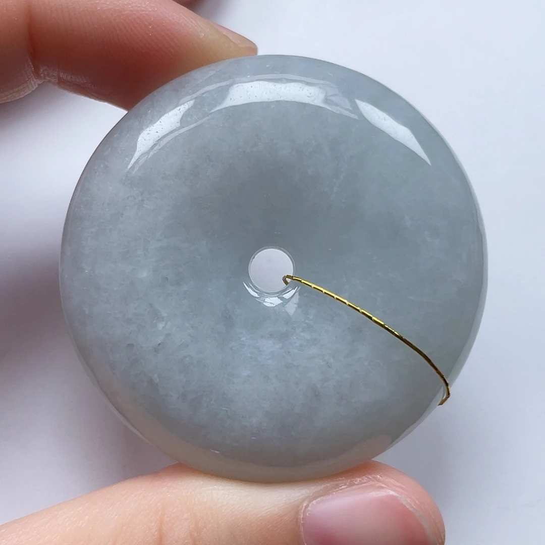 翡翠未镶嵌颈饰40*10.3尺寸