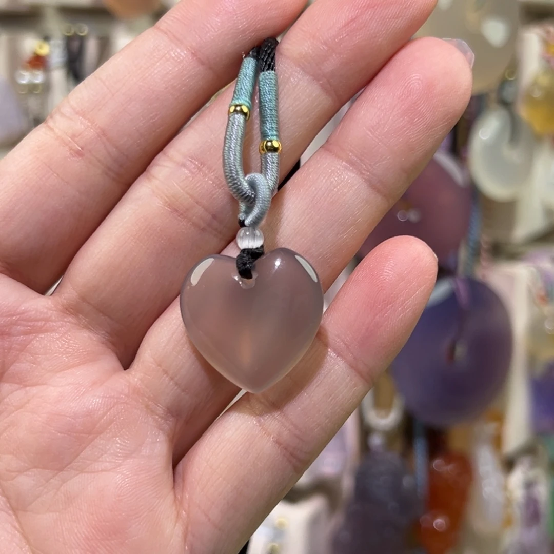 玛瑙/玉髓未镶嵌吊坠(赠链)