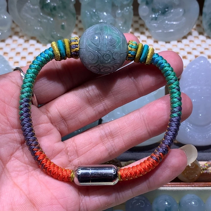 翡翠未镶嵌颈饰/炸/乌鸡珠