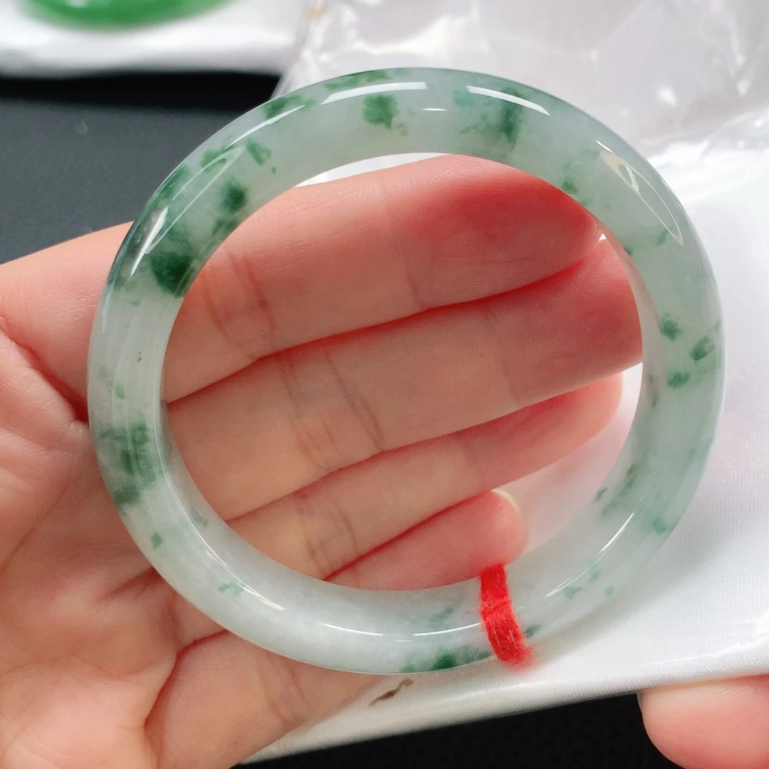 未镶嵌手镯翡翠54正圆