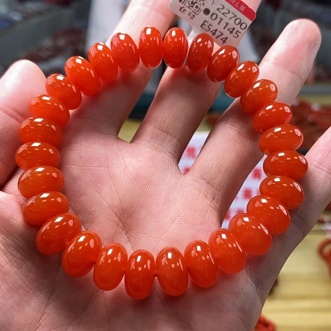 南红玛瑙典藏  12mm  多样性发一未镶嵌