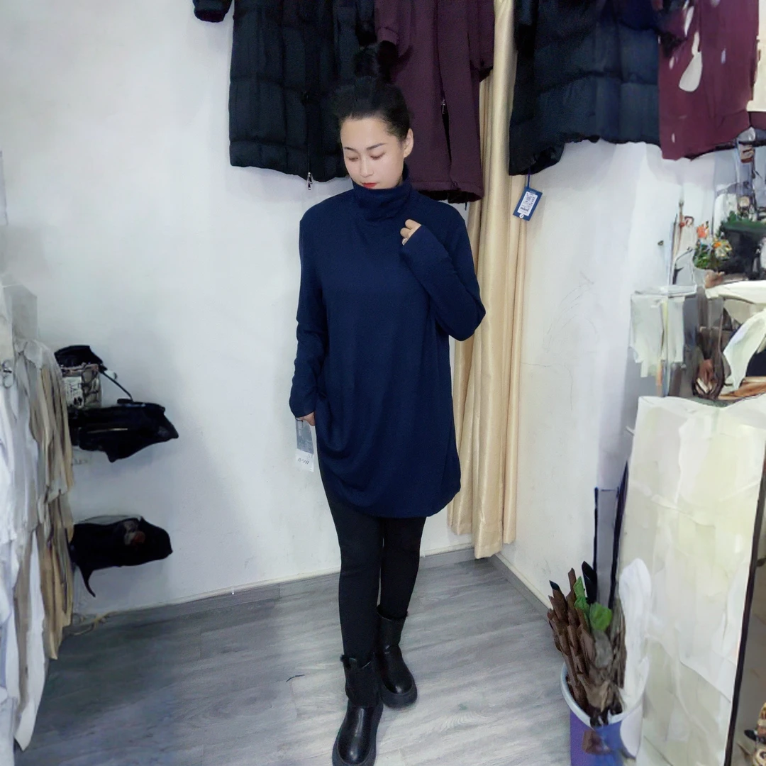 冬季新款加绒打底百搭款9762