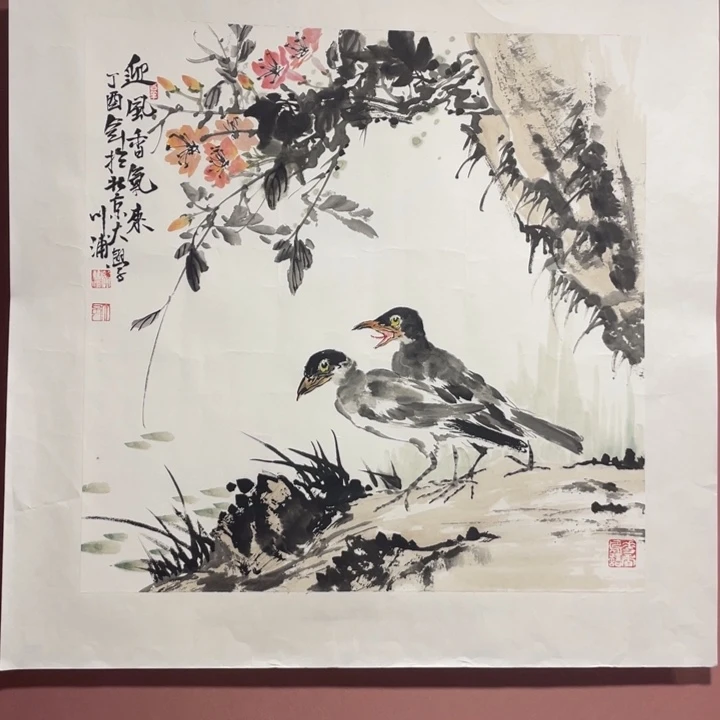 国画李川浦精品花鸟画