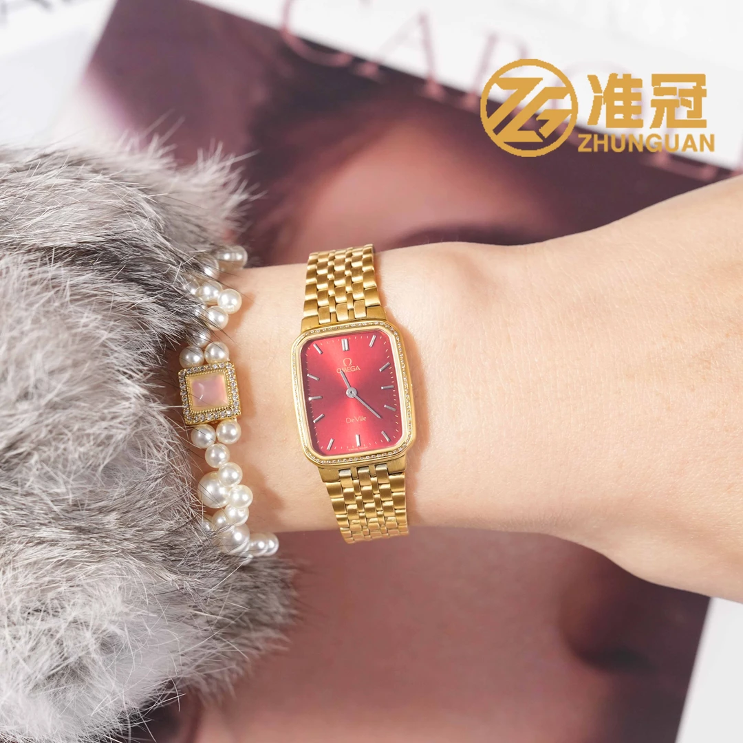 95新 Omega/欧米茄 20*23.5mm石英表QC4358碟飞系列瑞士名表凯5