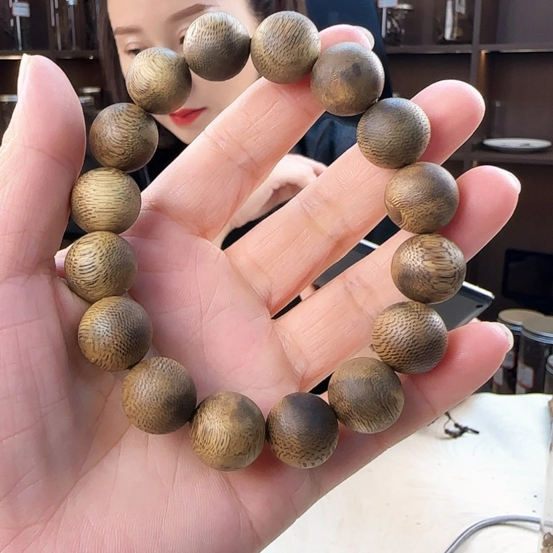 沉香手串棋楠沉香圆珠单圈1410多样性发一