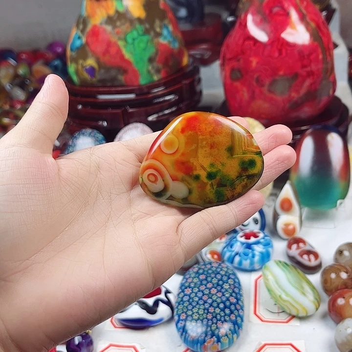 玛瑙/玉髓未镶嵌耳环