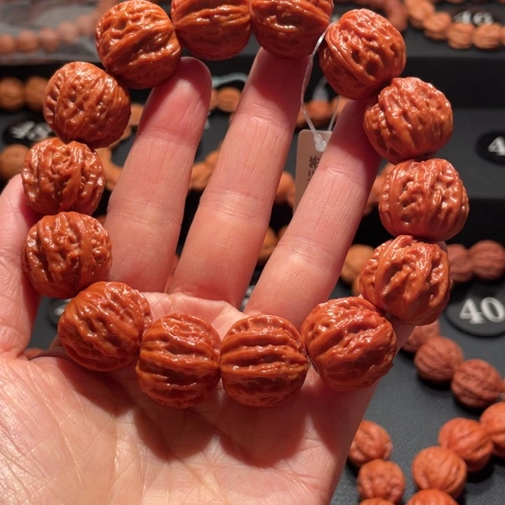 文玩核桃手串粗筋八棱2.1