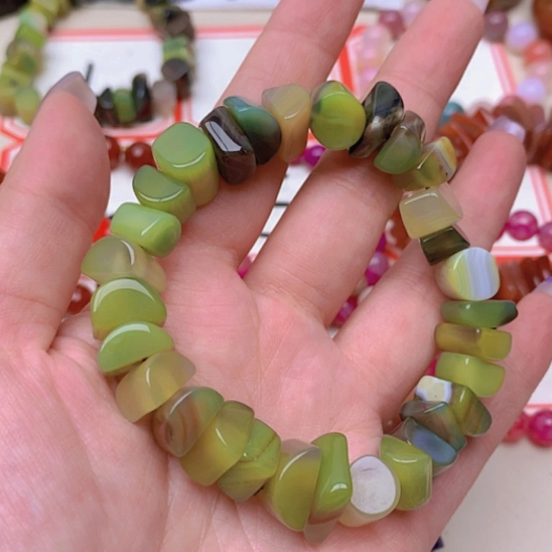 【闪购商品】玛瑙/玉髓未镶嵌珠宝半成品天**淡