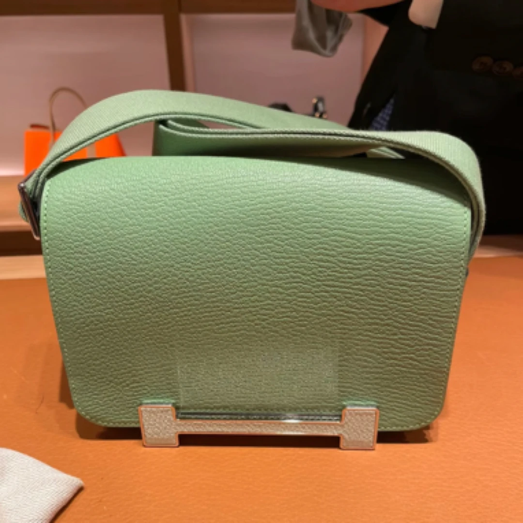 99新 Hermes/爱马仕 爱马仕牛油果B色gate斜挎包B刻