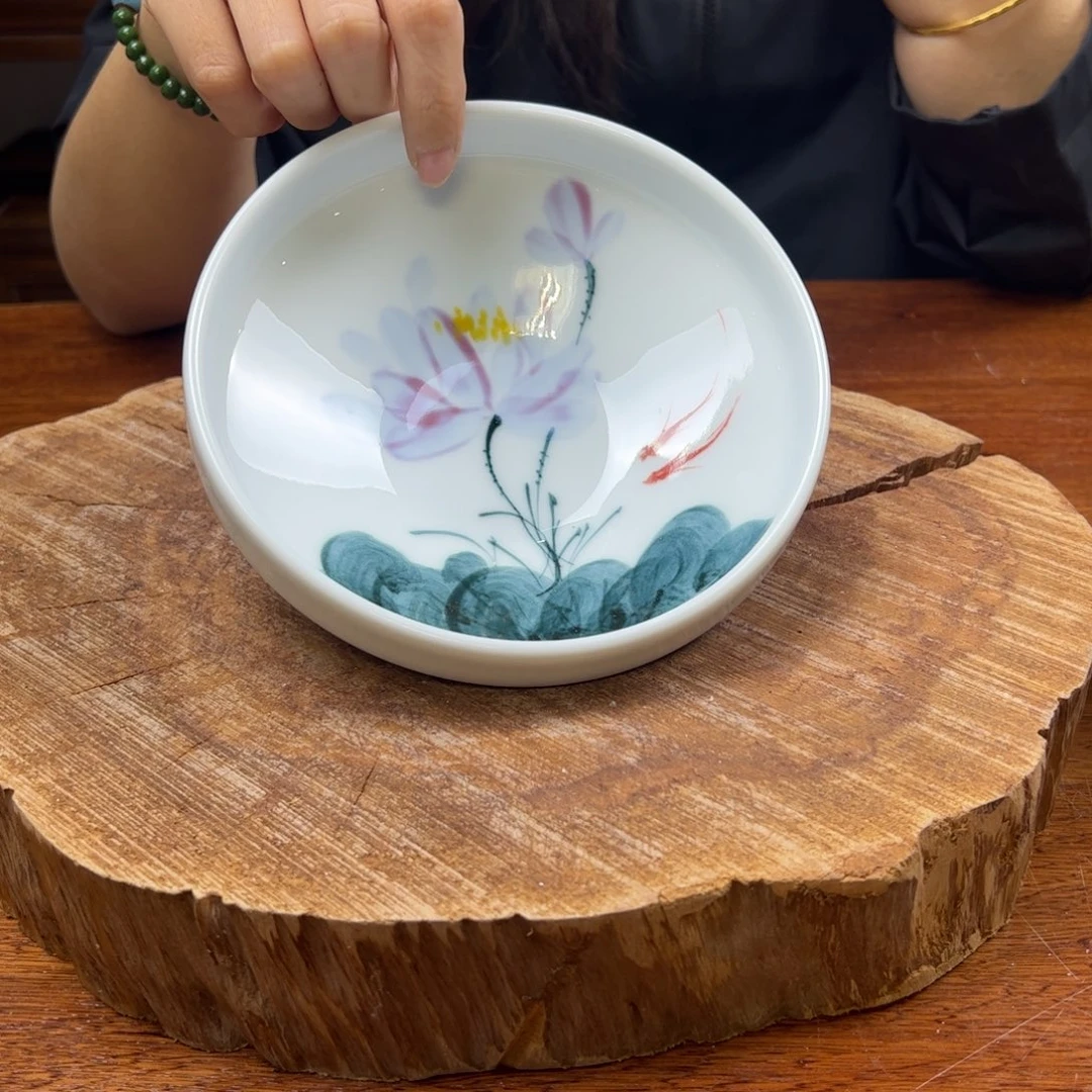 瓷片景德镇陶瓷手工手绘制作