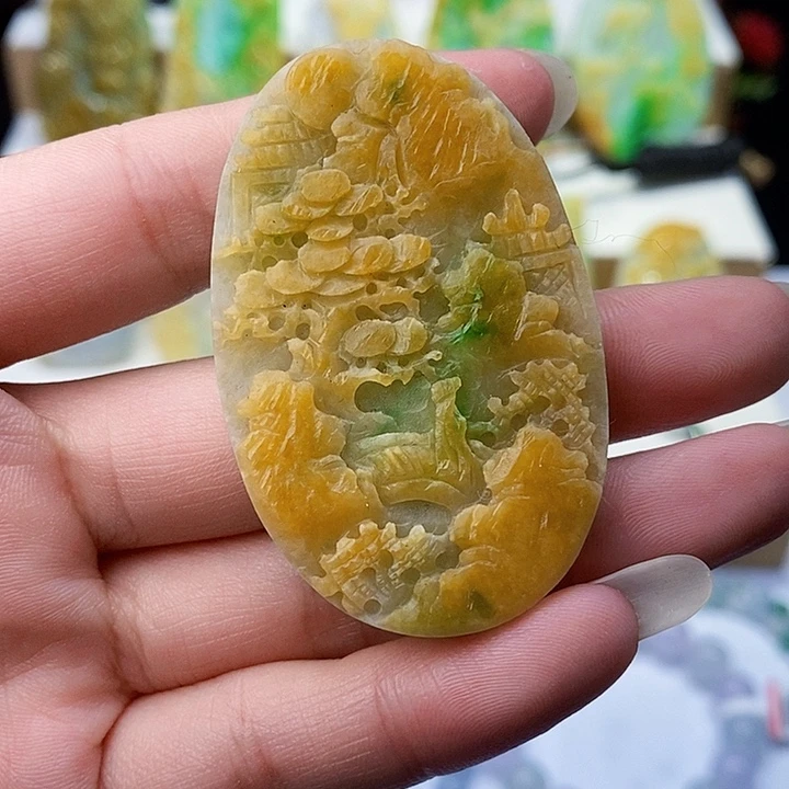 颈饰未镶嵌翡翠翡翠