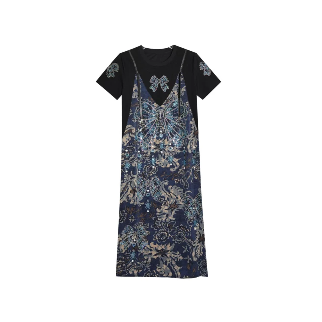 A56061新款洋气百搭休闲连衣裙