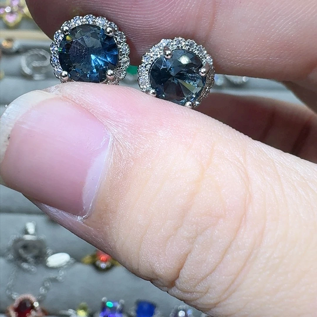 绿水晶戒指银S925镶嵌