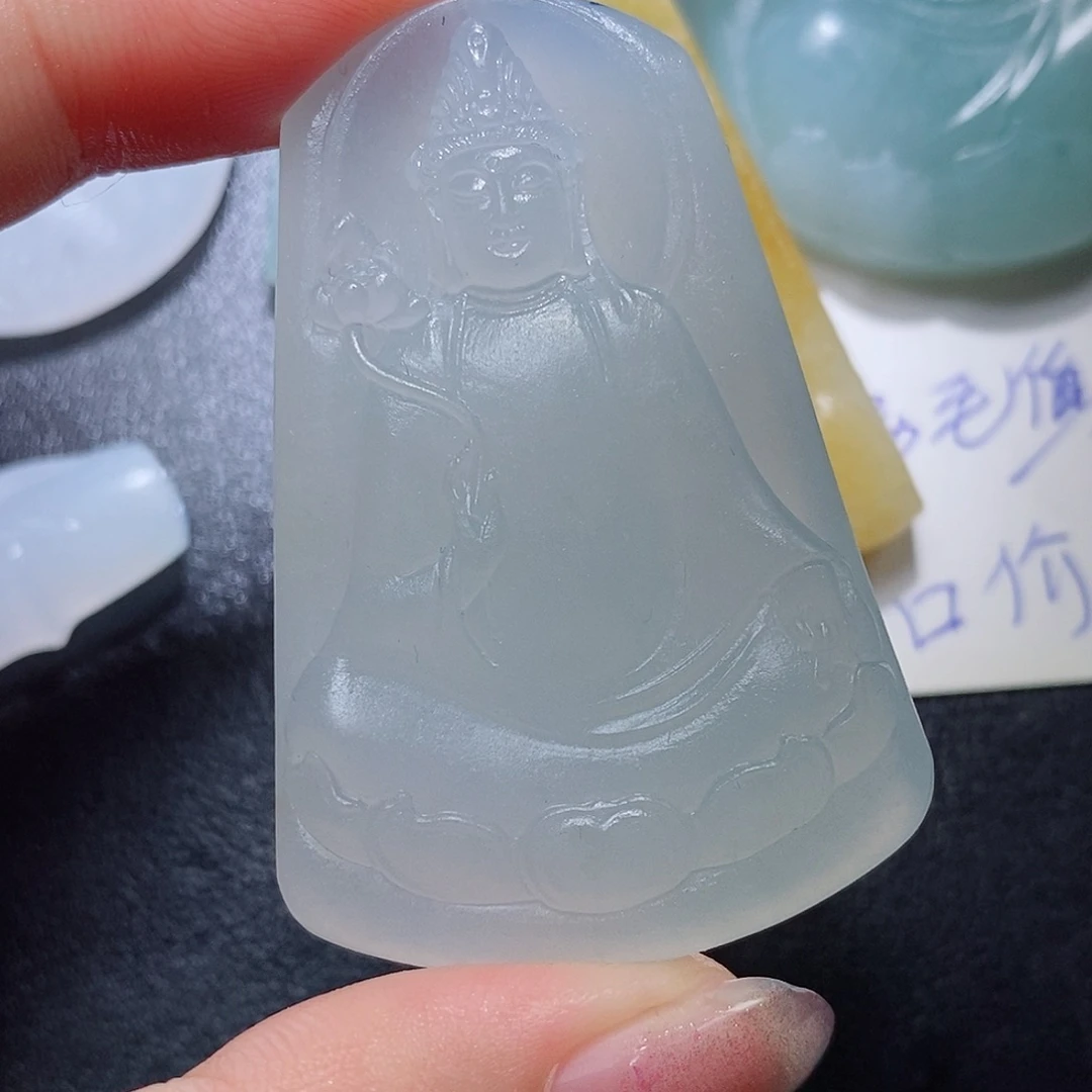定制翡翠未镶嵌毛货付款后联系客服确认抛光