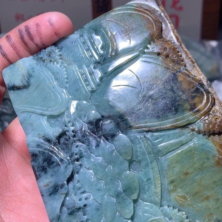 翡翠未镶嵌颈饰保真天然a货翡翠