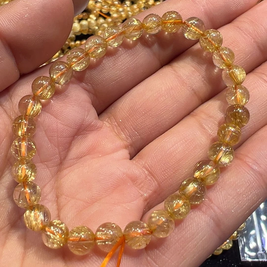 水晶手串未镶嵌Z*.发晶手串