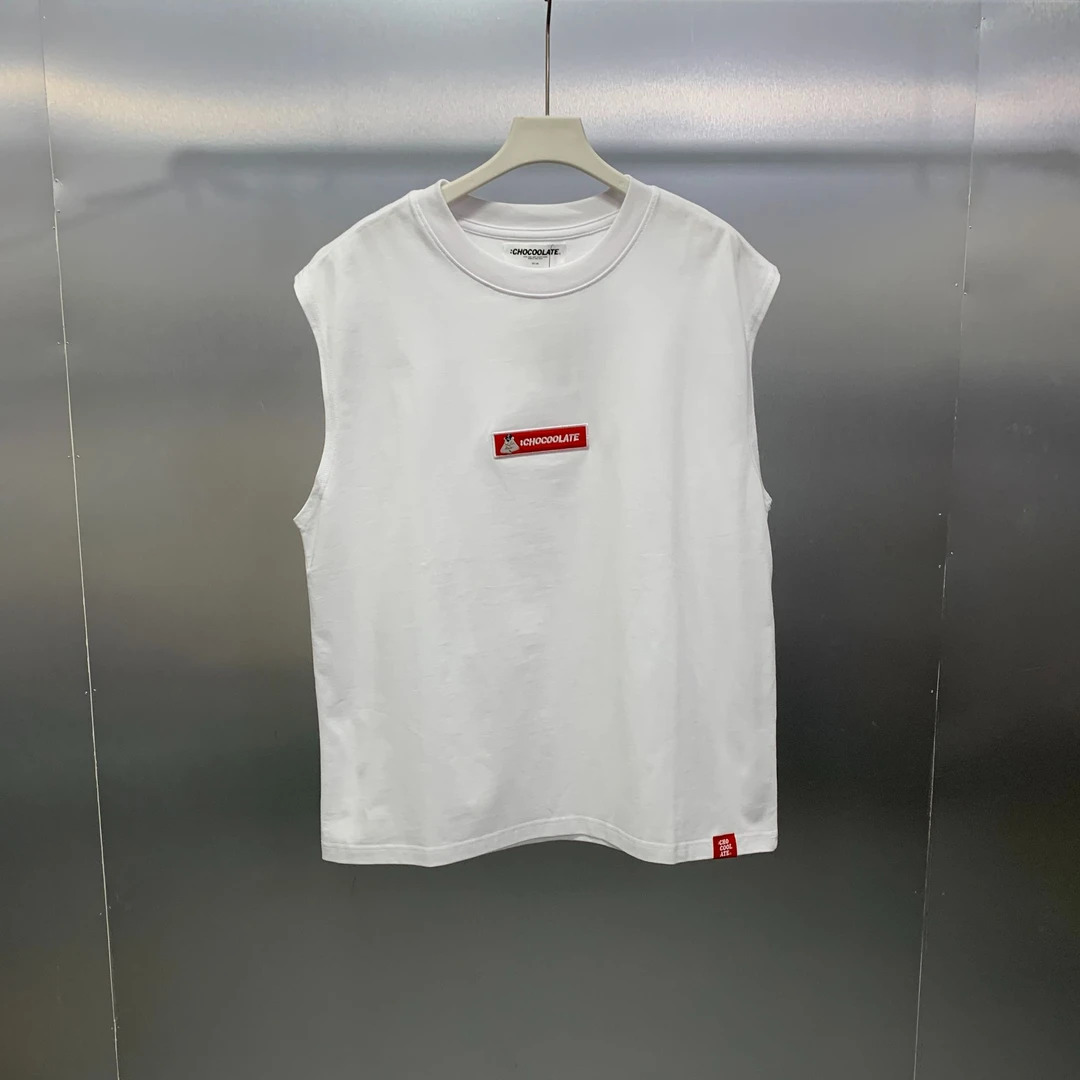 003170-CHO-夏季正面经典LOGO刺绣印花时尚运动背心