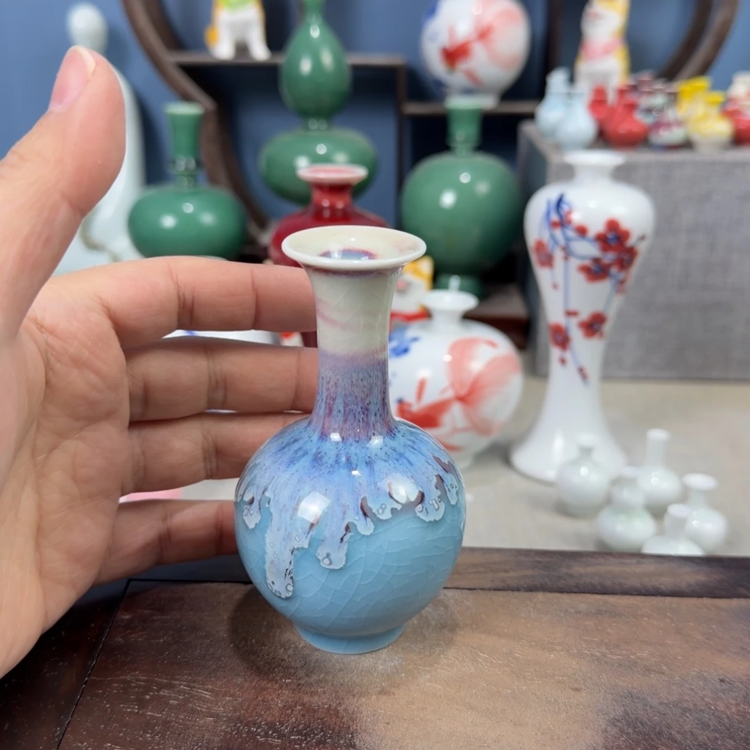 陶瓷手工小花器摆件