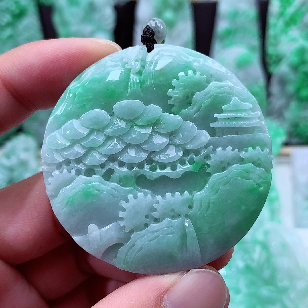 翡翠未镶嵌颈饰翡翠吊坠