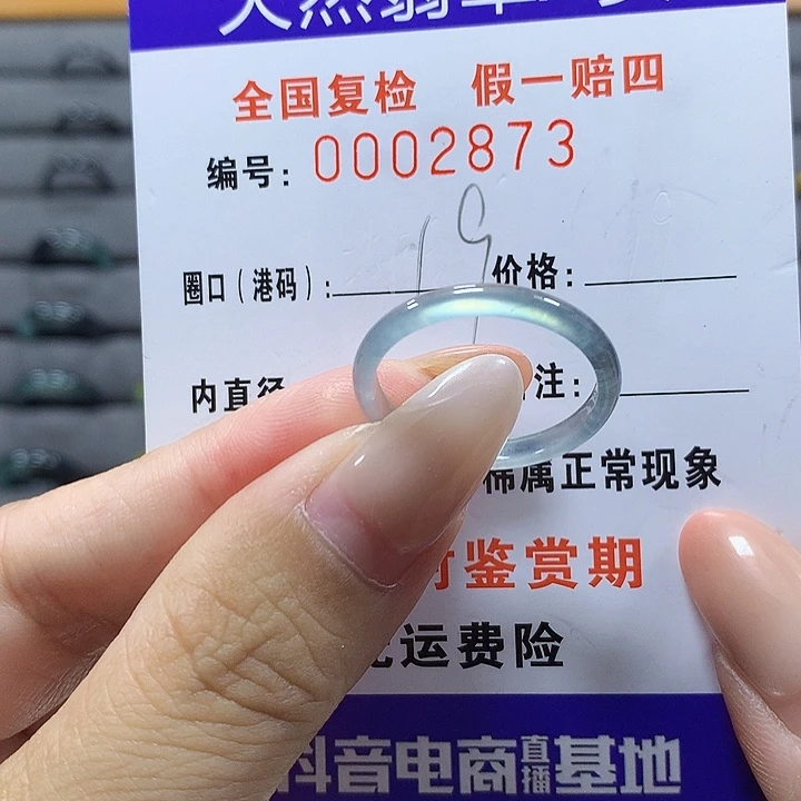 未镶嵌戒圈翡翠2873