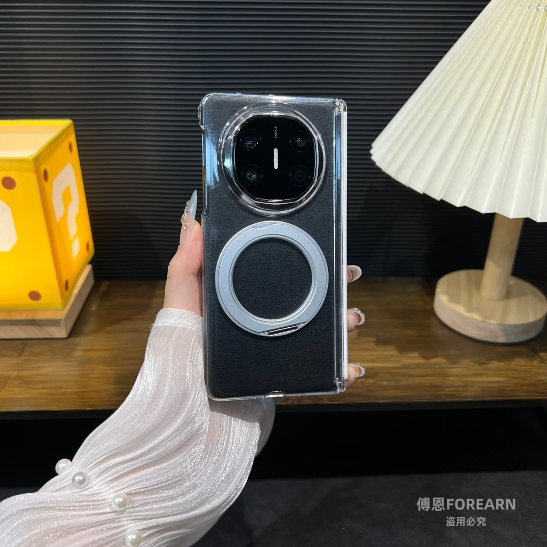 适用于华为matex6手机壳双中轴matex5透明保护套matex3折叠屏支架