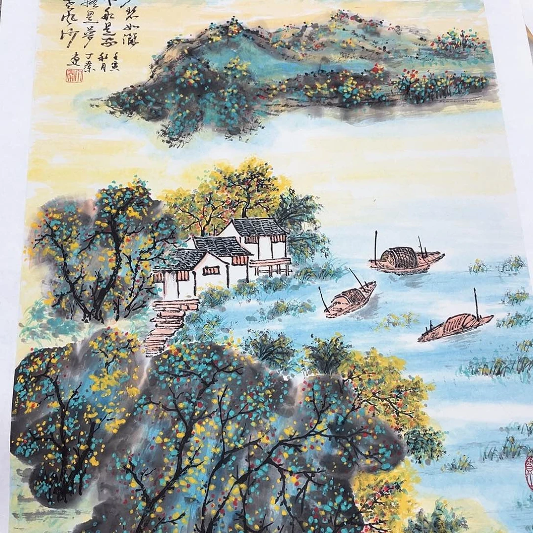 国画把头伸过来给我的