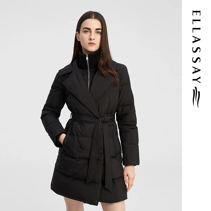 【粉丝专享】ELLASSAY歌力思百搭高领羽绒服EWE343L02000