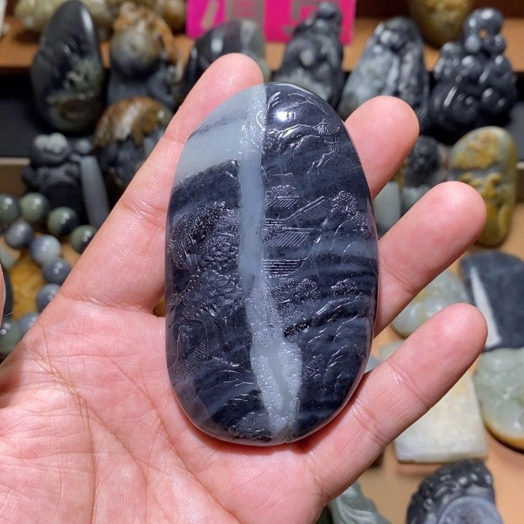 未镶嵌和田玉把件宇*丝