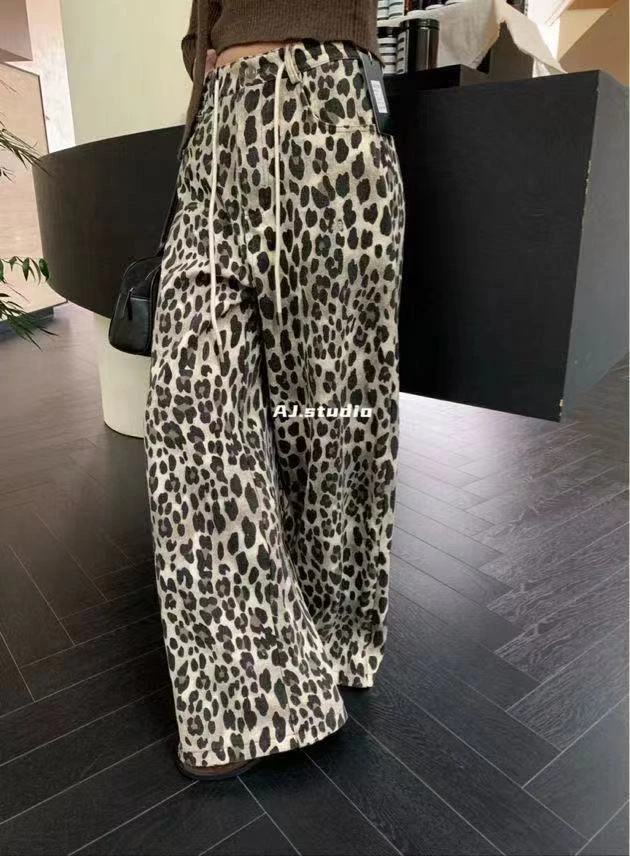 AJ福秒（1aj91972#） 豹纹牛仔裤 12-22
