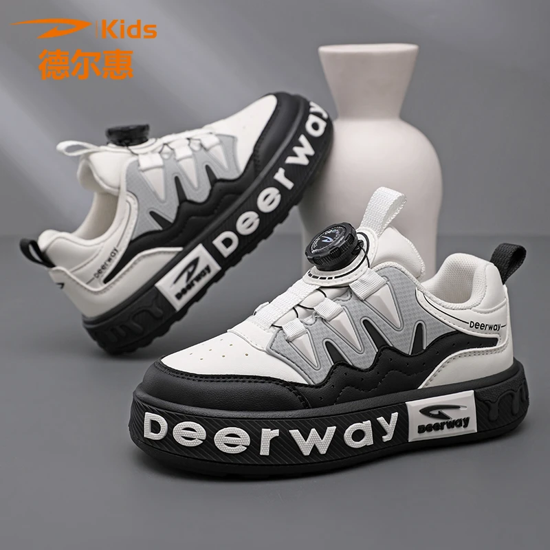 德尔惠儿童运动鞋男童鞋6-12岁潮款儿童男鞋中大童跑步鞋男童板鞋