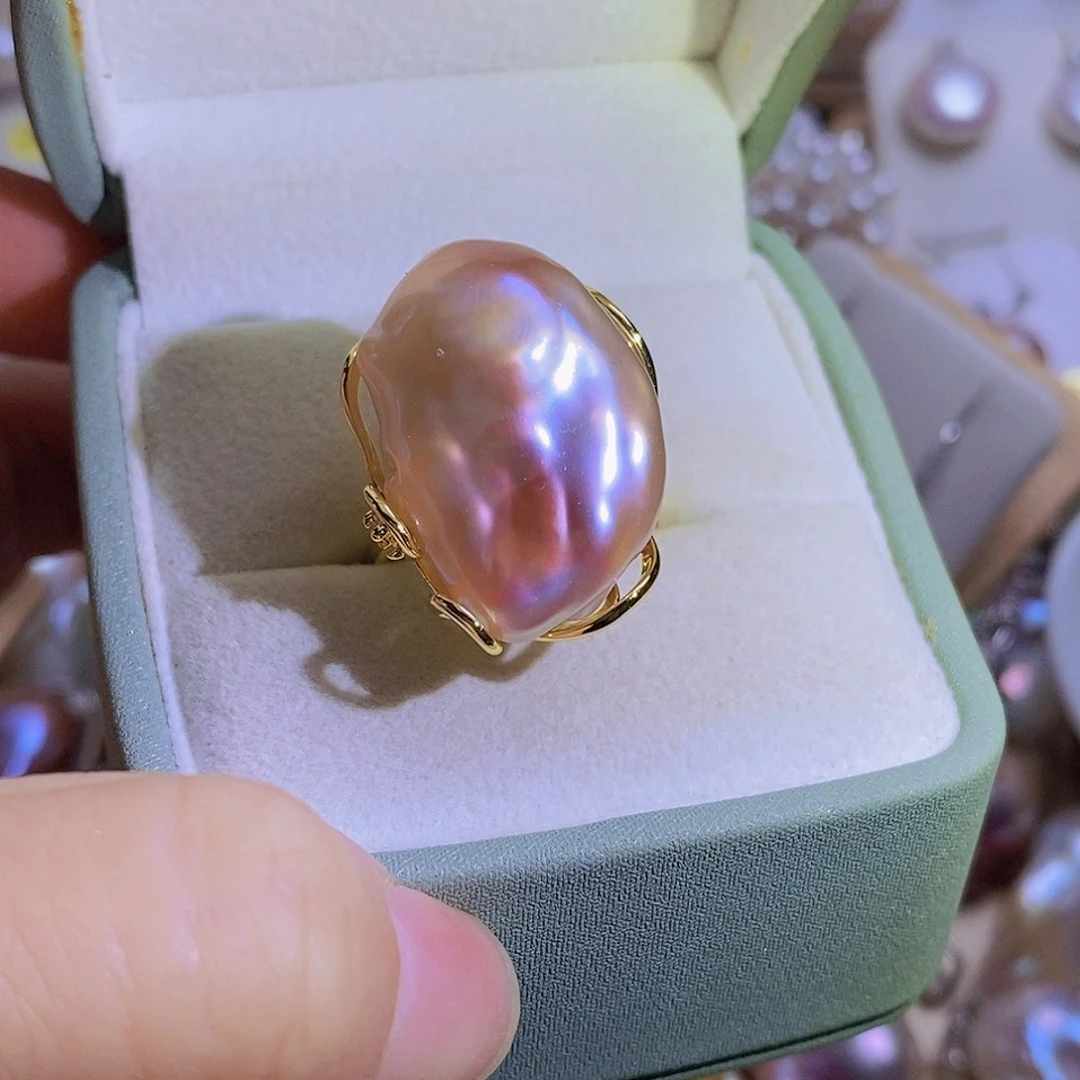 向***习天然淡水珍珠（微瑕）淡水珍珠合金