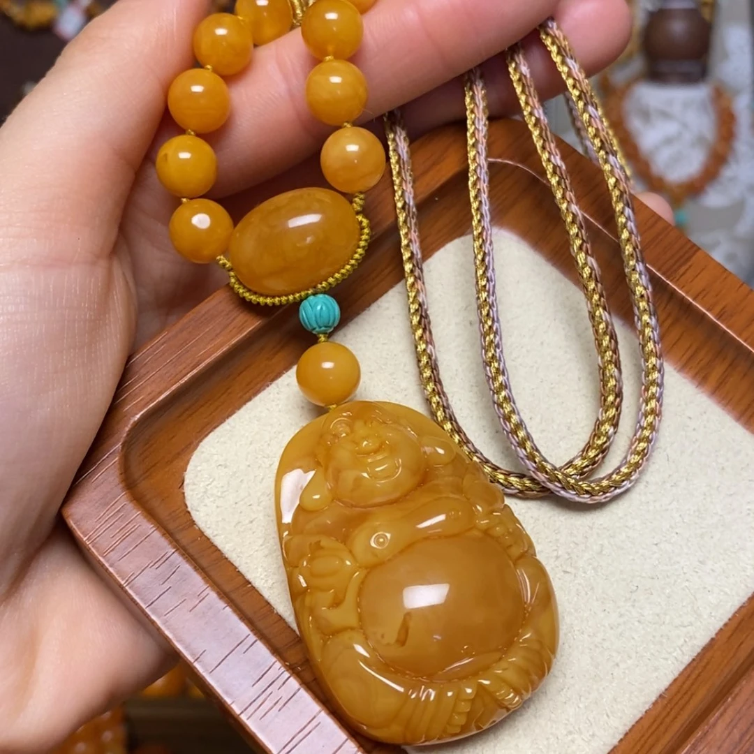 【闪购商品】蜜蜡颈饰未镶嵌项链