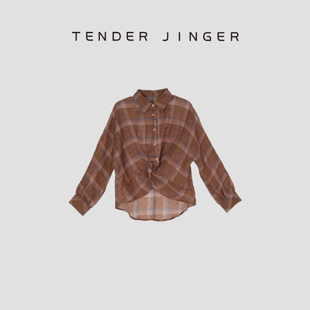 Tender Jinger【专柜】慵懒松弛蝙蝠袖衬衫T52BEI30716