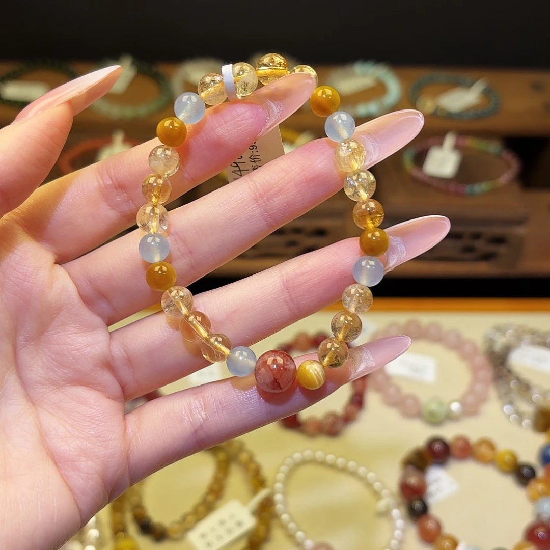 水晶手链银S925镶嵌黄1496款式款式款式款式