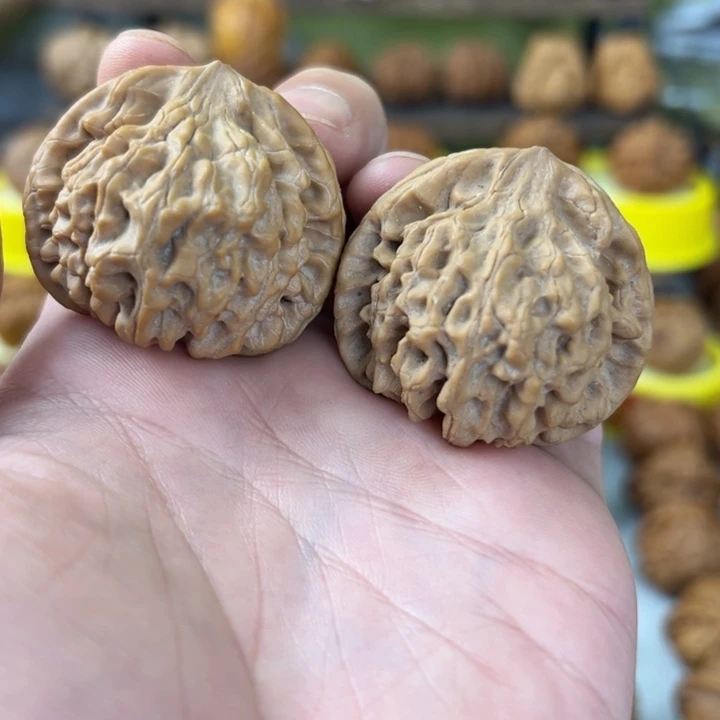 文玩核桃吊坠39全品无修嘎嘎精配龙门涧 平底